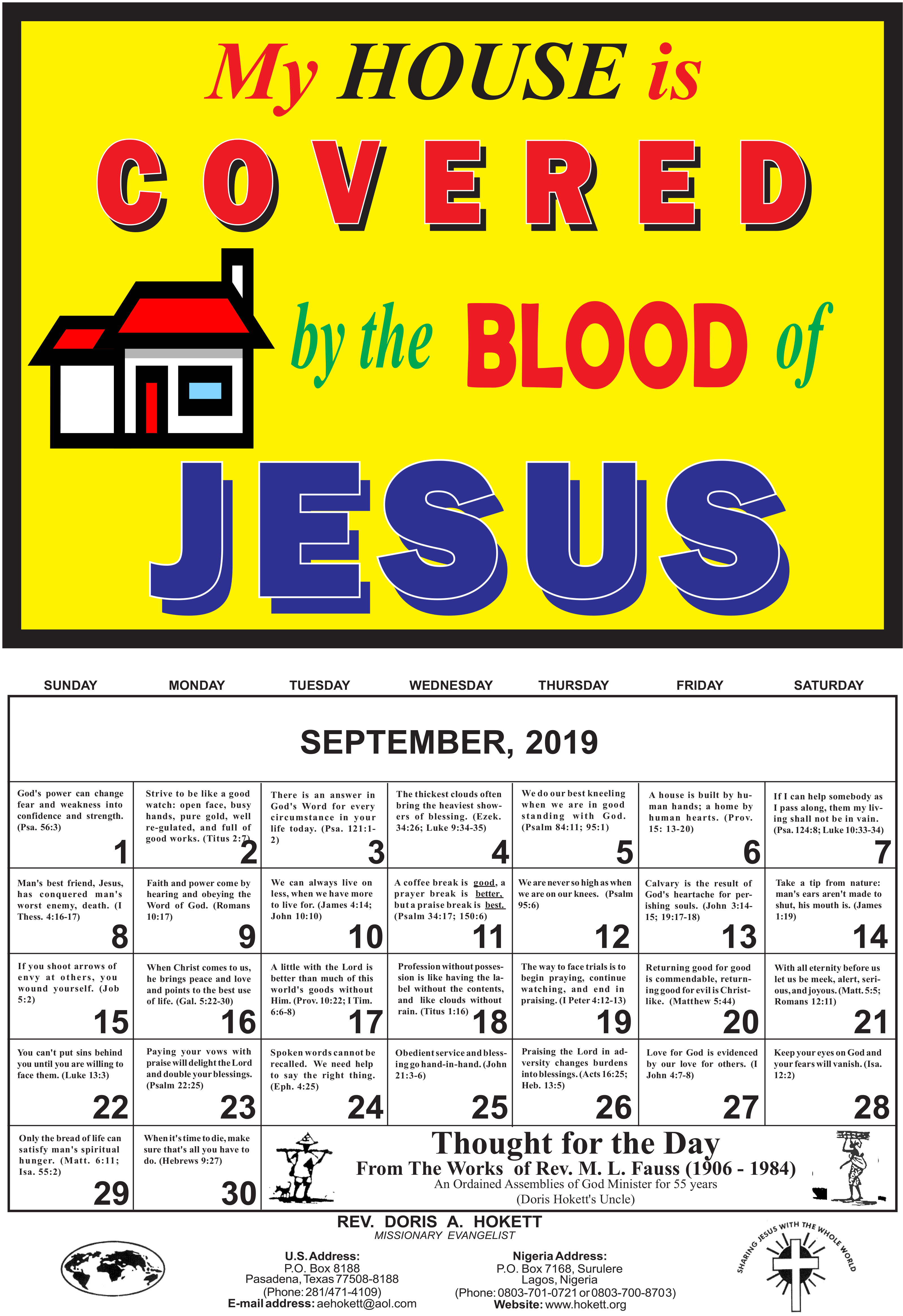 2019Calendar 10